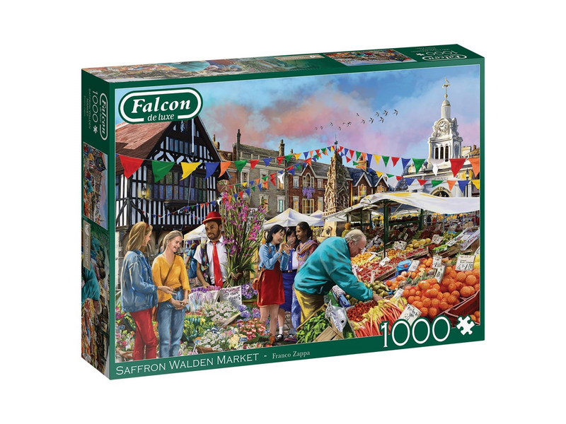 Jumbo Falcon Jigsaw Puzzle - Saffron Walden Market 1000pcs. Boden