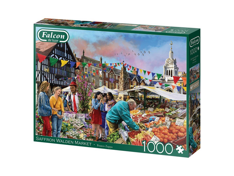 Jumbo Falcon Jigsaw Puzzle - Saffron Walden Market 1000pcs. Boden