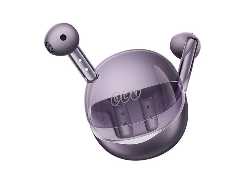 QCY TWS AilyBuds Clear T32 Headphones (purple)