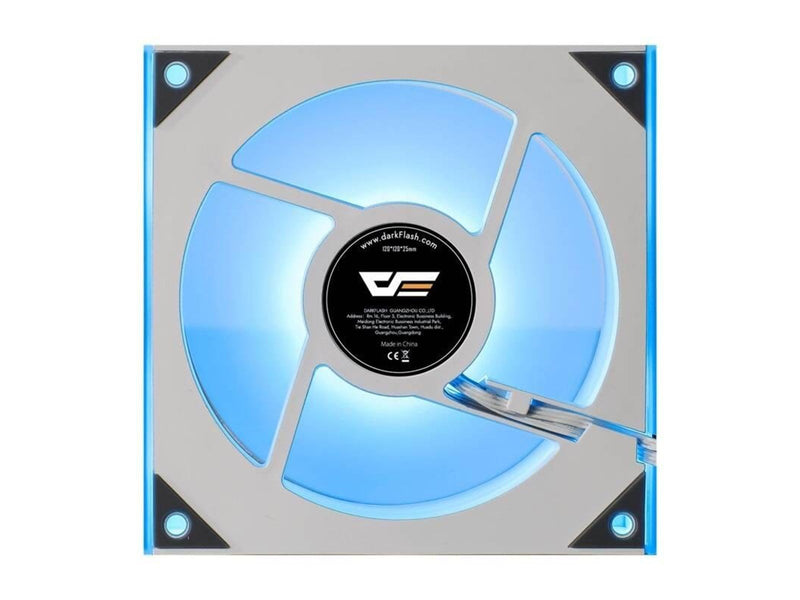 Darkflash DM8 ARGB Cooling Fan (White) - Gehäuselüfter - 120mm - Weiß - 28 dBA