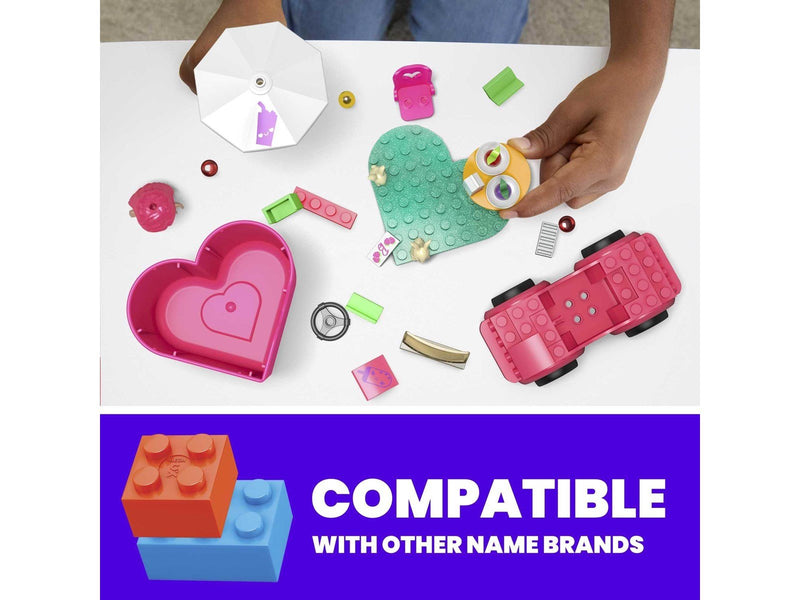 MEGA Barbie Colour Reveal Convertible Road Trip Building Toy Car With 2 Dolls