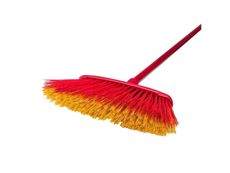 Vileda Broom 2in1 Garden Outdoor (red/yellow)