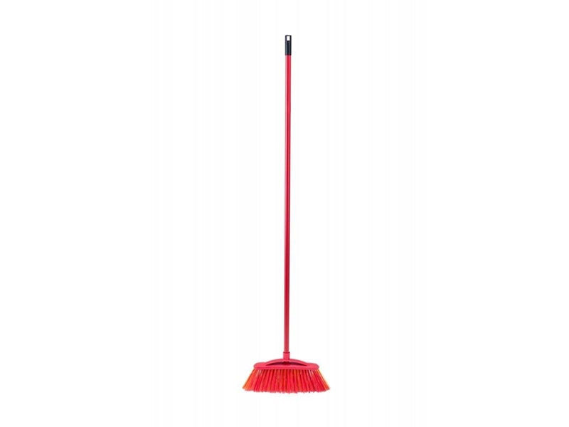 Vileda Broom 2in1 Garden Outdoor (red/yellow)