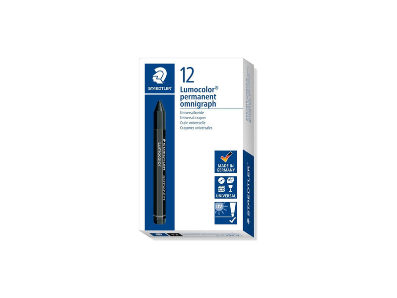 Staedtler Universal crayon Lumocolor 12 pcs. bla