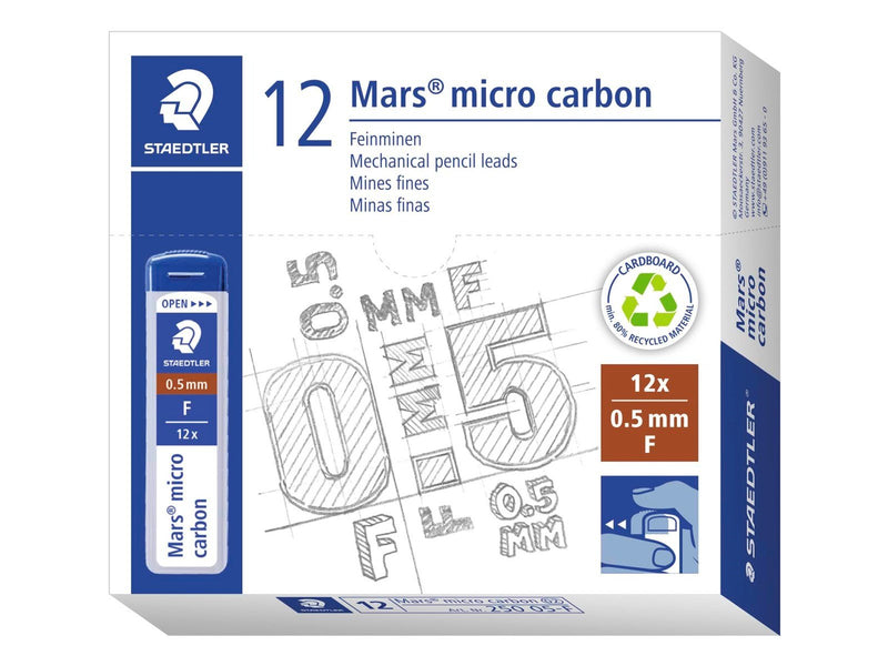 Staedtler Mech.pen.lead Mars micro 0.5 F 12 x 12 pcs