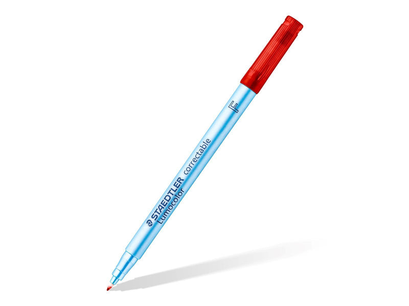 Staedtler OHP pen Lumocolor correctable 10 pcs  F red