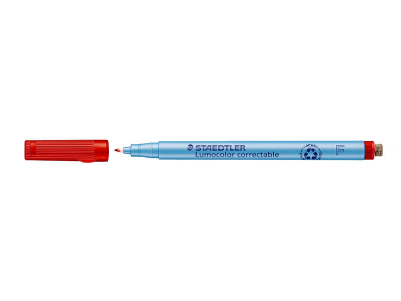 Staedtler OHP pen Lumocolor correctable 10 pcs  F red