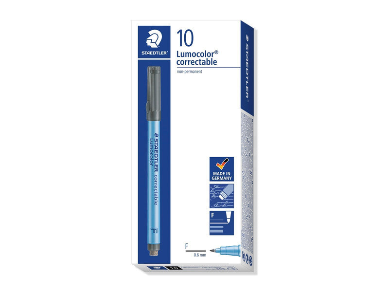 Staedtler OHP pen Lumocolor correctable 10 pcs  F bla