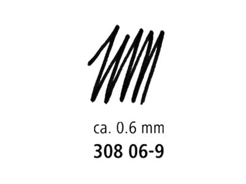 Staedtler Fineliner pigment liner 10 pcs  0.6mm black