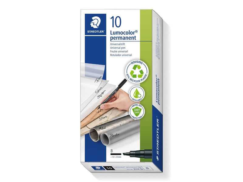 Staedtler Universal pen Lumocolor perm B.10 pcs  blac