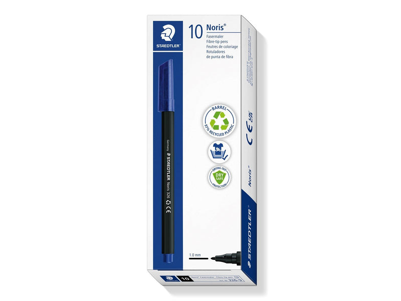 Staedtler Fibre-tip pen Noris.10 pcs black
