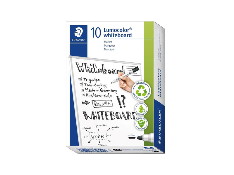 Staedtler Whiteboard marker Lumocolor.10 pcs Black