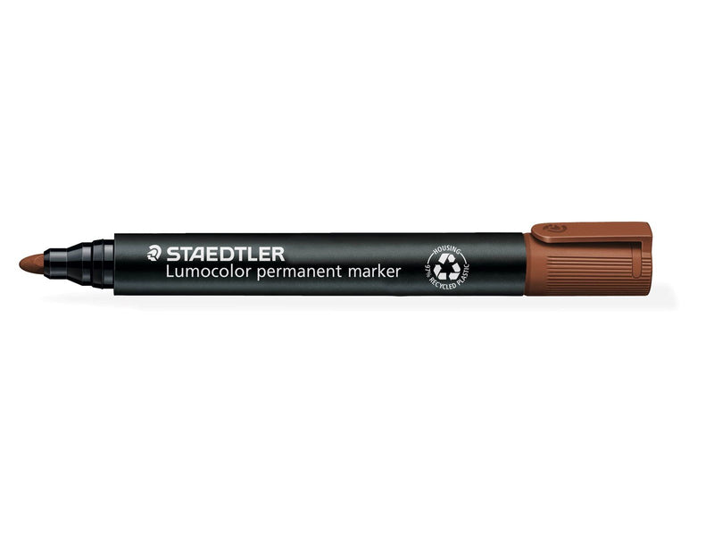 Staedtler Marker Lumocolor permanent.10 pcs Brown