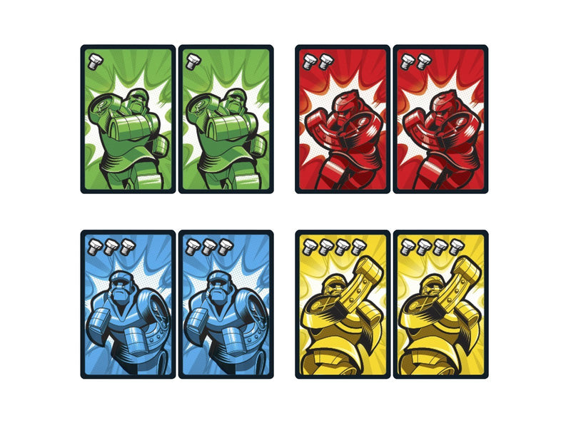 Mattel Games Rock ‘Em Sock ‘Em Robots Fight Cards