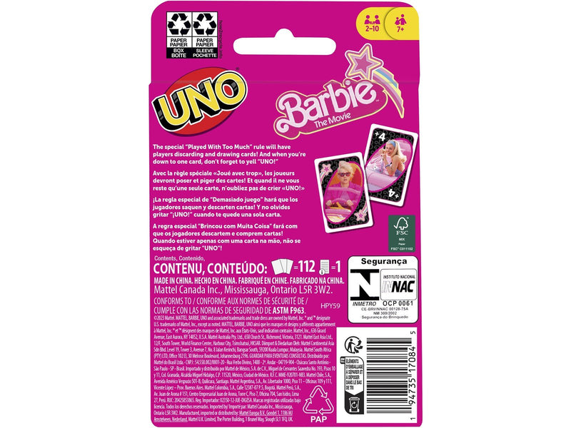 UNO Barbie The Movie