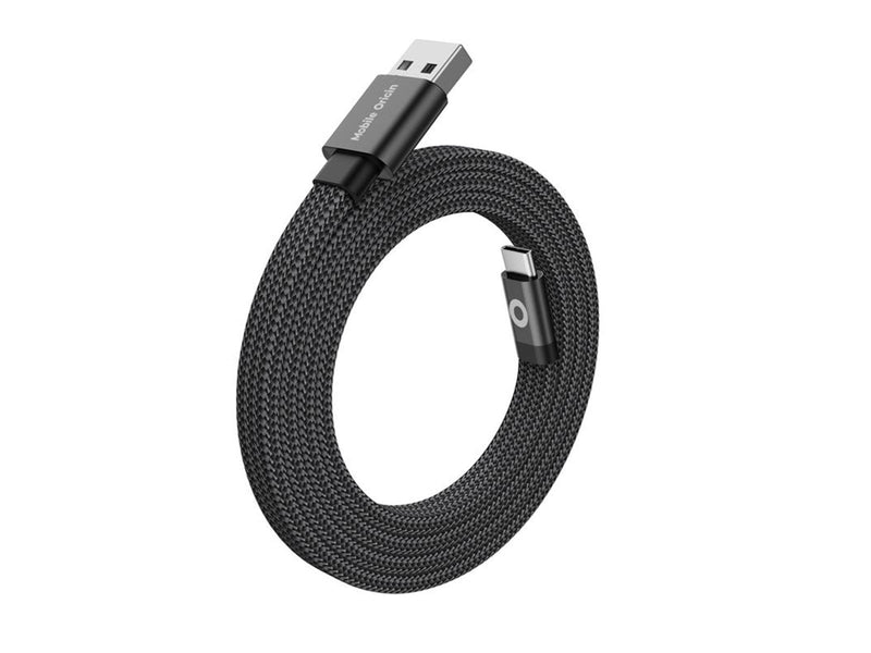 Mobile Origin Magnetic Flat Patented Original Cable USB-A to USB-C - 1m - Black