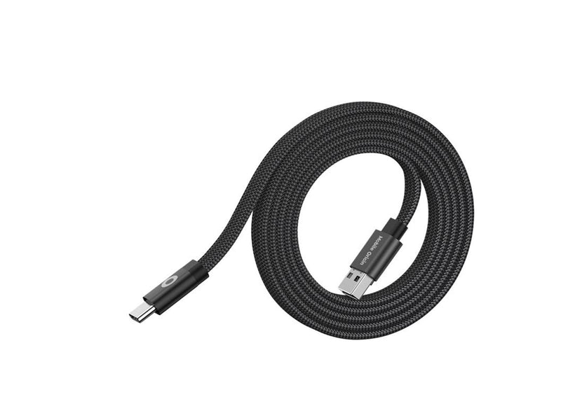 Mobile Origin Magnetic Flat Patented Original Cable USB-A to USB-C - 1m - Black
