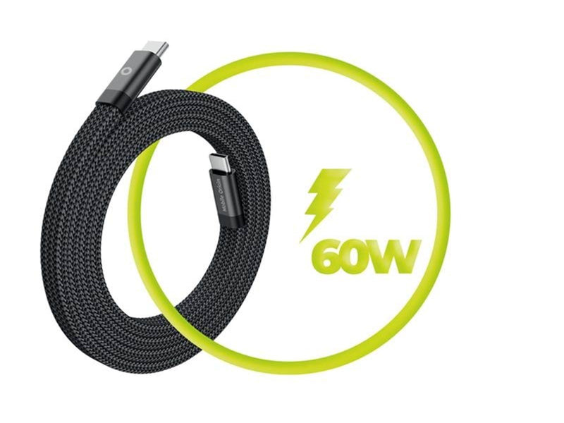 Mobile Origin Magnetic Flat Patented Original Cable USB-C to USB-C - 1m - Black