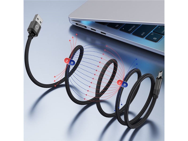 Mobile Origin Magnetic Patented Original Cable USB-A to USB-C - 1m - Black