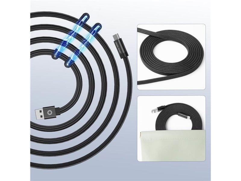 Mobile Origin Magnetic Patented Original Cable USB-A to USB-C - 1m - Black