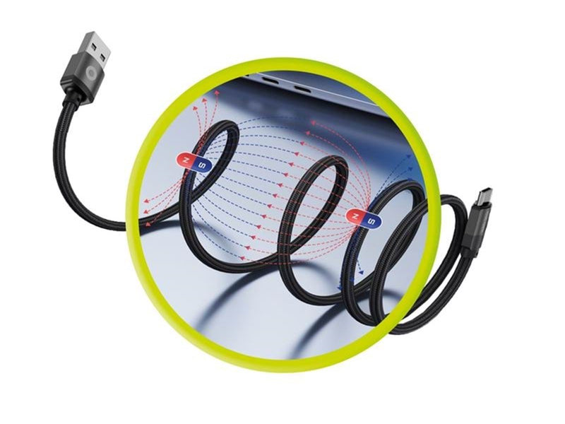 Mobile Origin Magnetic Patented Original Cable USB-A to USB-C - 1m - Black