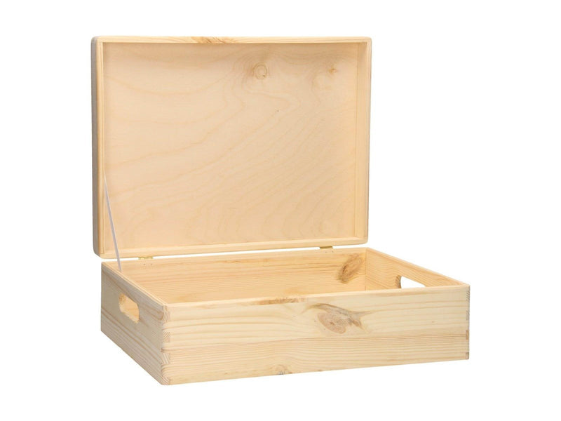 Playwood - Storage Chest Rectangular Hinged Lid Pine