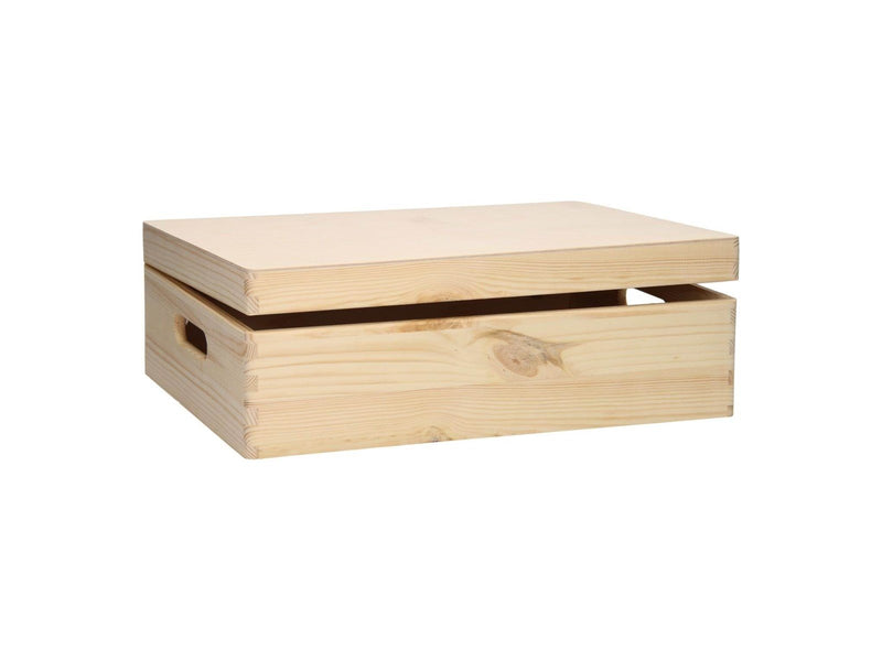 Playwood - Storage Chest Rectangular Hinged Lid Pine
