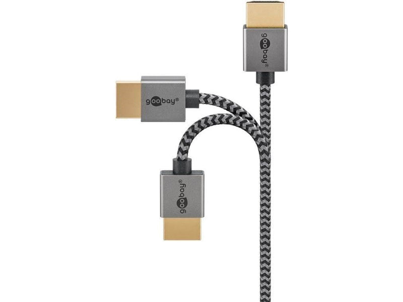 Pro HDMI 2.0 sleeved - Display Kabel - 3m - Grau