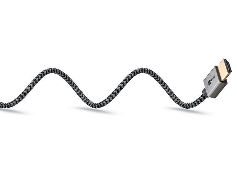 Pro HDMI 2.0 sleeved - Display Kabel - 5m - Grau
