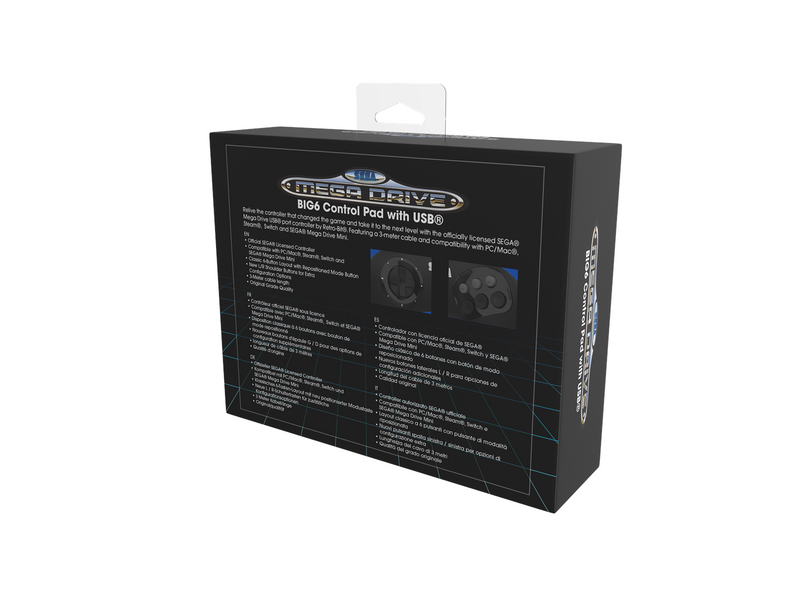 Retro-Bit BIG6 - Wired Controller - macOS