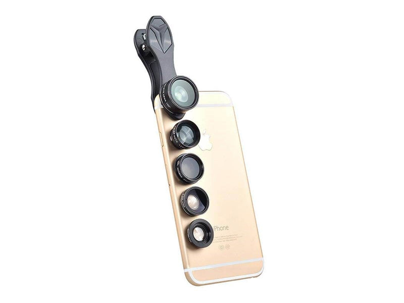 APEXEL APL-DG5H 5-in-1 Phone Lens Kit Universal (black)