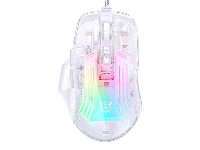 ONIKUMA CW923 Wired RGB Gaming Mouse - Gaming Maus (Transparent)