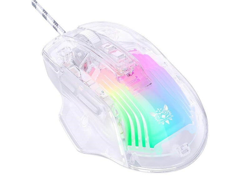 ONIKUMA CW923 Wired RGB Gaming Mouse - Gaming Maus (Transparent)