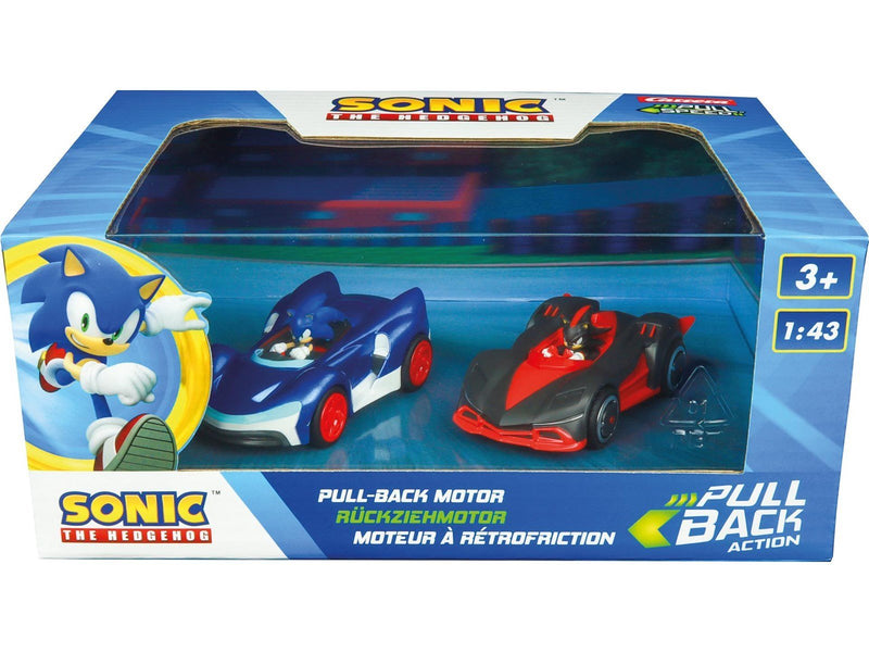 Carrera - Pull Back Auto Team Sonic Racing - Sonic vs. Shadow Twin Pack