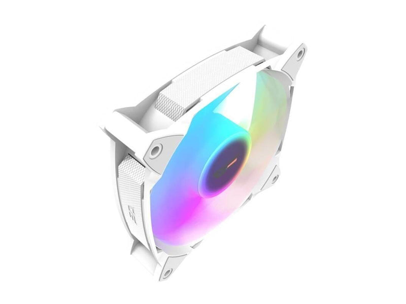Darkflash GR30 Cooling Fan (White) - Gehäuselüfter - 120mm - Weiß mit RGB-Beleuchtung - 26 dBA