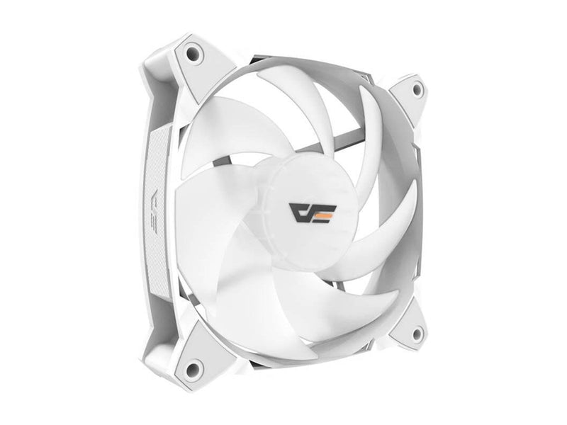Darkflash GR30 Cooling Fan (White) - Gehäuselüfter - 120mm - Weiß mit RGB-Beleuchtung - 26 dBA