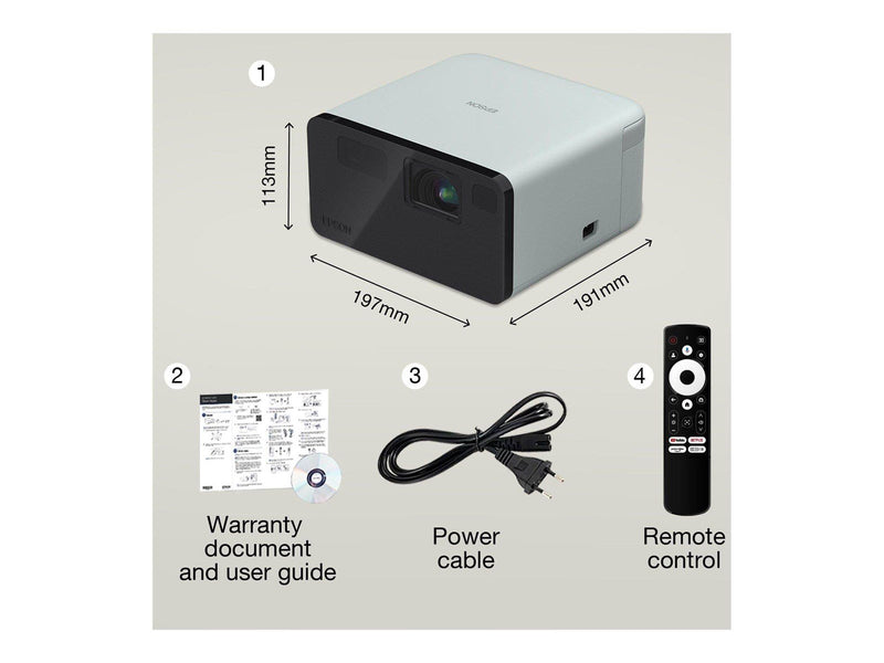 Epson Projektoren EF-21G - 1920 x 1080 - 1000 ANSI lumens