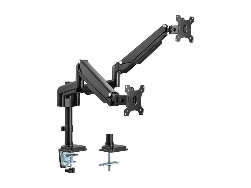 InLine mounting kit - for 2 LCD displays - black