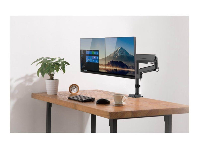 InLine mounting kit - for 2 LCD displays - black