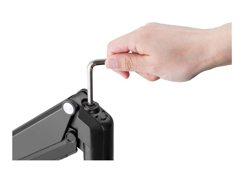 InLine mounting kit - for 2 LCD displays - black