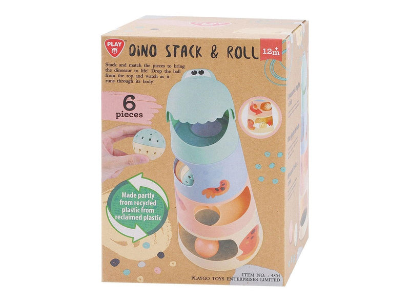 PLAY - Dino Stacking Tower with Balls 6 pcs.