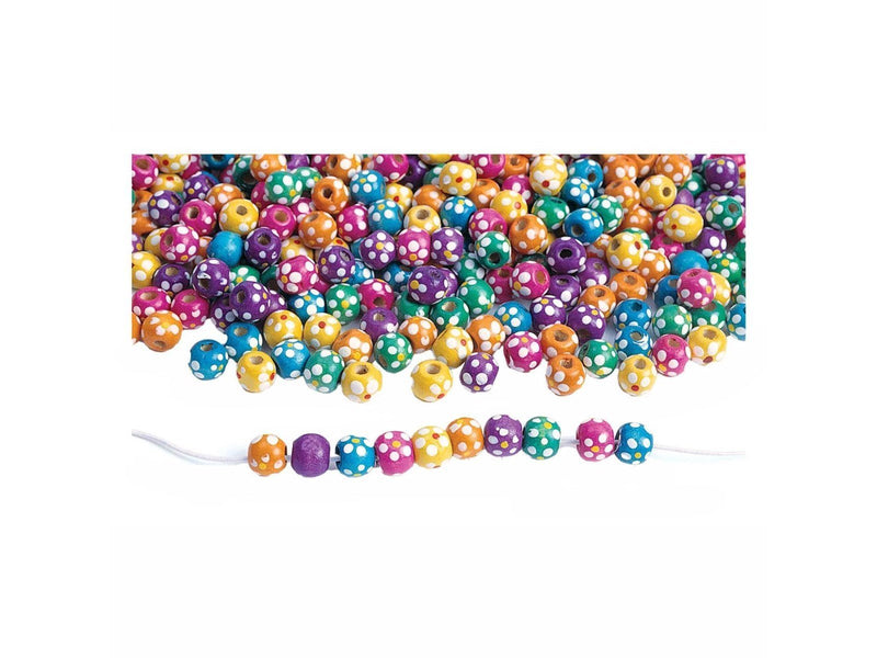Colorations - Wooden Stringing Beads Flower 225 g