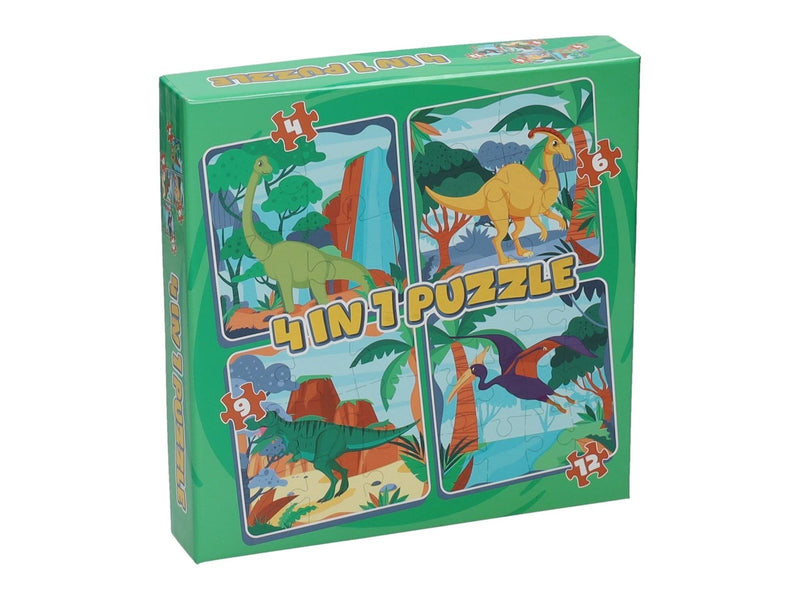 Wins Holland Jigsaw puzzle 4in1 - Forest animals 12 pcs. Boden