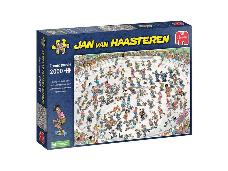 Jan van Haasteren Jigsaw Puzzle - Skateboarding in the Bowl 2000 pcs. Boden
