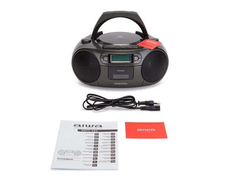 Aiwa BBTC-550BK portable stereo system