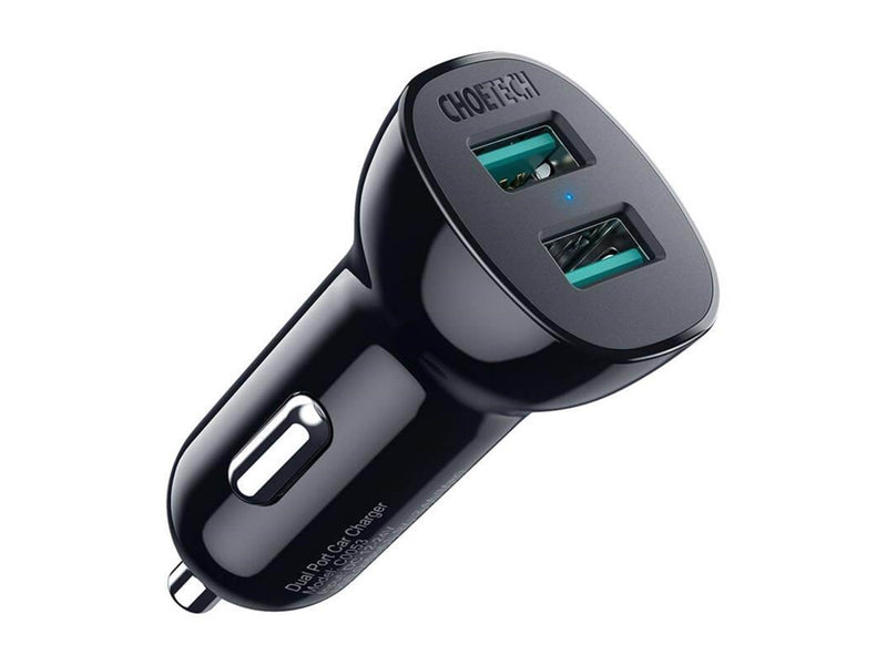 Choetech C0051 36W QC 3.0 car charger (black)