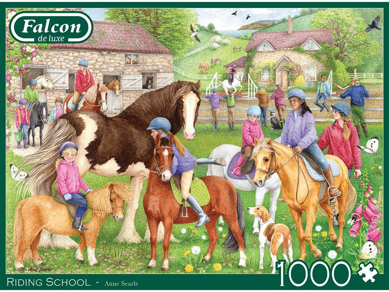 Jumbo Falcon Jigsaw Puzzle - Riding School 1000pcs. Boden