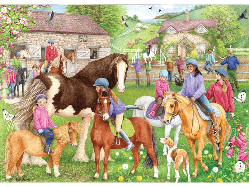 Jumbo Falcon Jigsaw Puzzle - Riding School 1000pcs. Boden