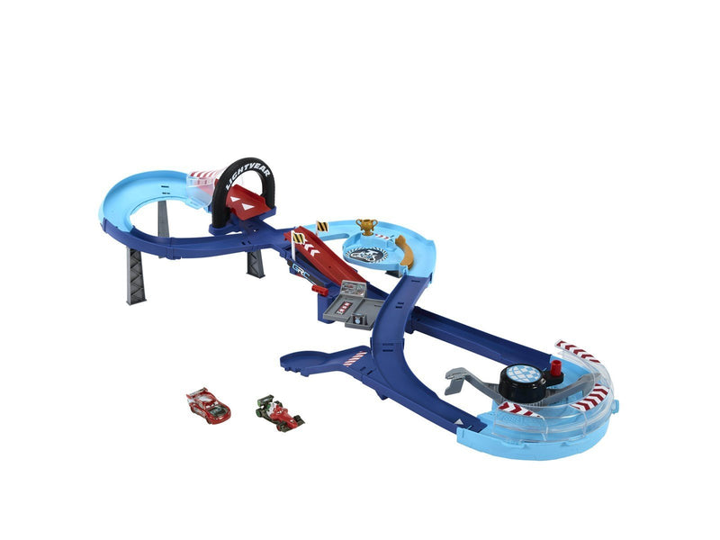 Disney Pixar Cars Global Racers Cup GRC Jumping Raceway Playset