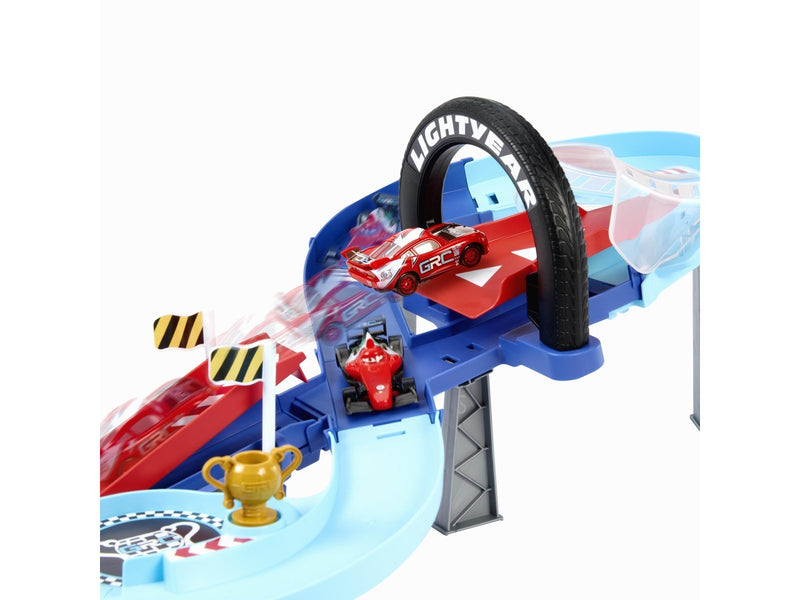 Disney Pixar Cars Global Racers Cup GRC Jumping Raceway Playset